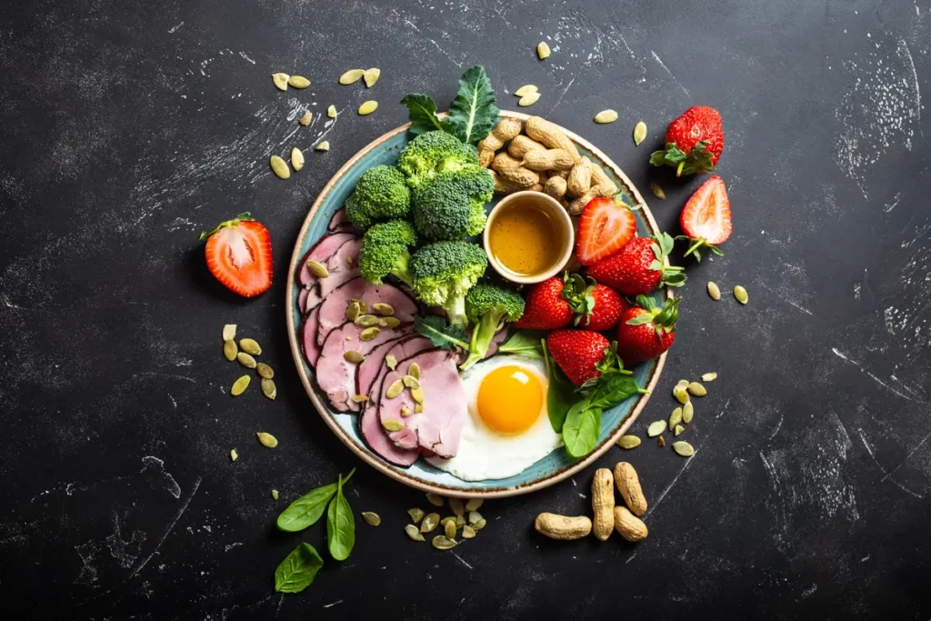 Clínica del Crecimiento | obesidad infantil,sobrepeso y obesidad Plato balanceado con verduras y proteínas para evitar el sobrepeso