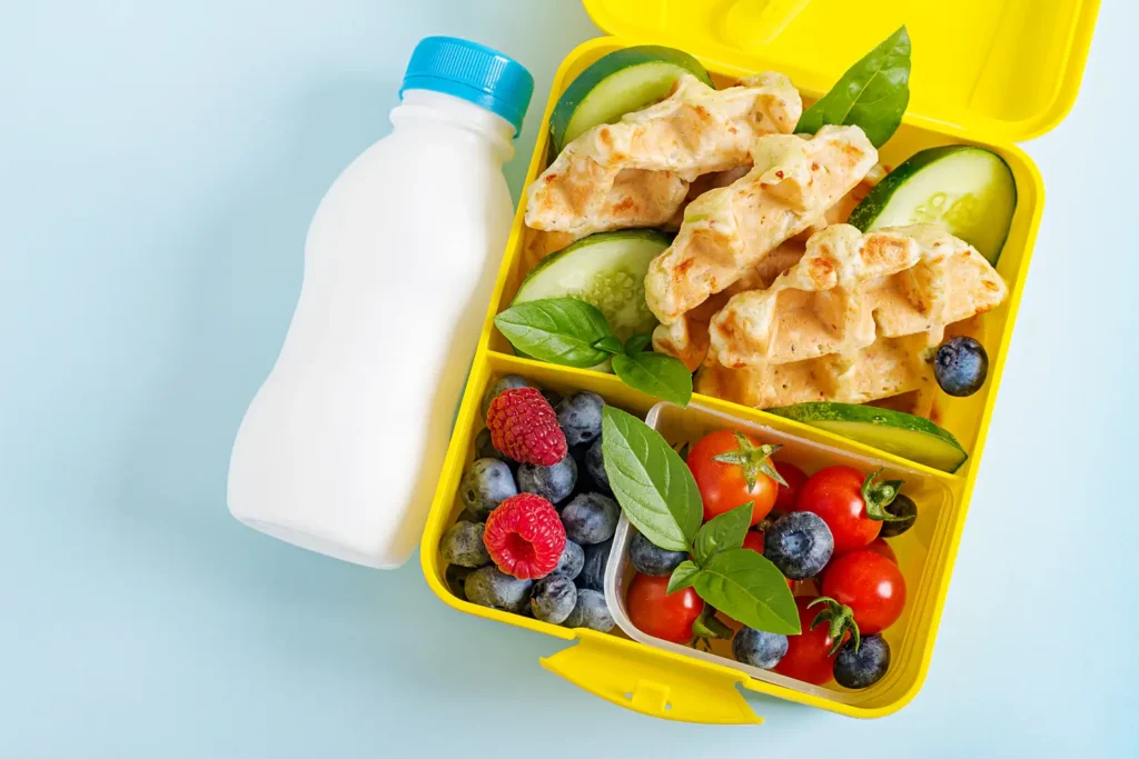 Ejemplo de comidas con proteínas para niños en edad escolar
