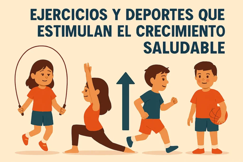 Ejercicios y deportes que estimulan el crecimiento saludable-clinica del crecimiento