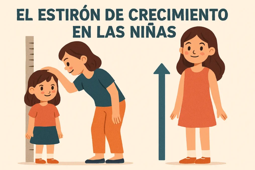 estirón de crecimiento en las niñas-clinica del crecimiento