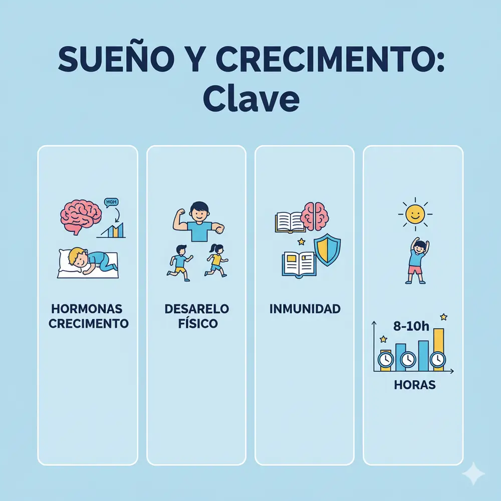 importancia del sueño en el crecimiento en niños y adolescentes-clinica del crecimiento