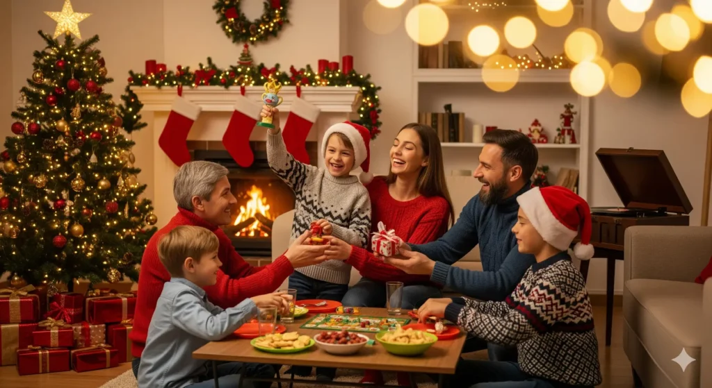 juegos de navidad en familia con los niños- clínica del crecimiento