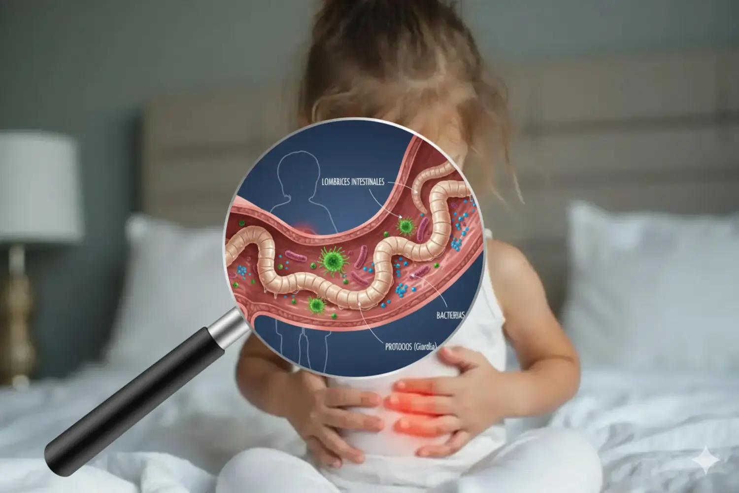 sistema digestivo infantil con parásitos - clinica del crecimiento